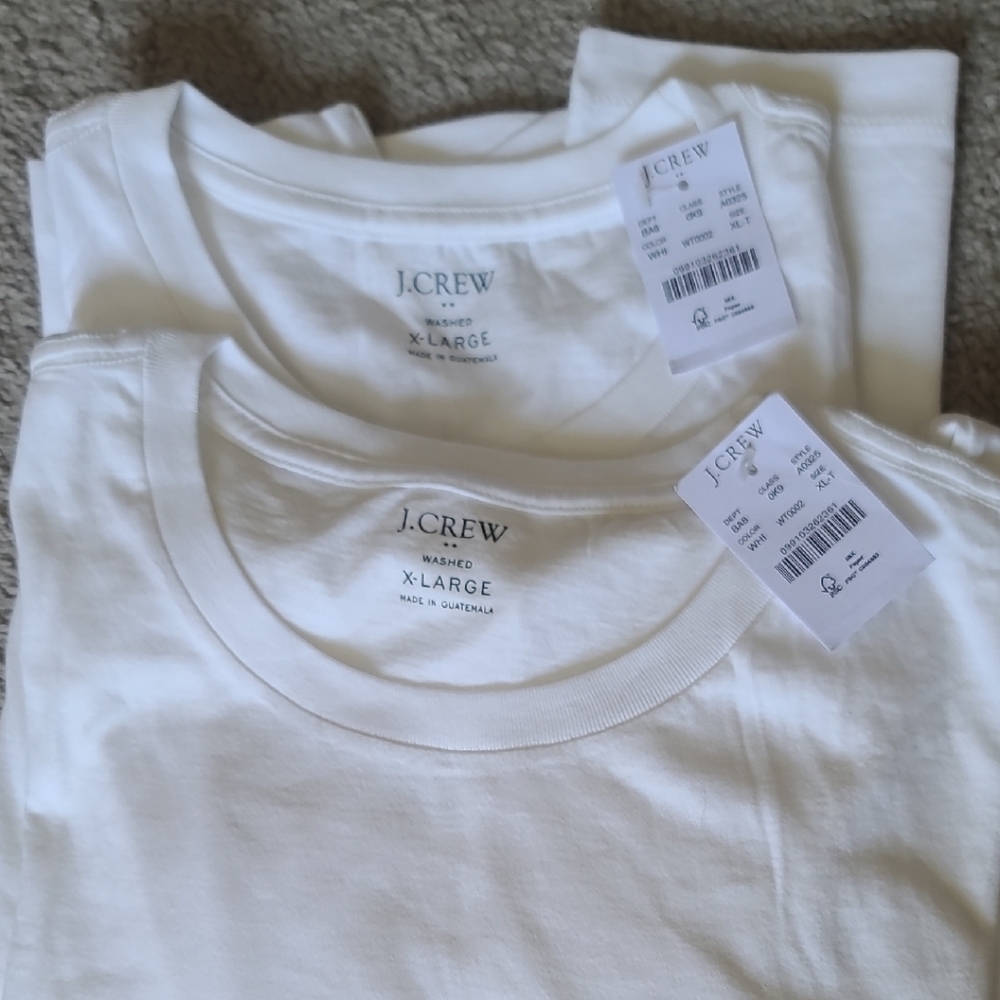J. Crew Mens Classic White Short Sleeve Tee